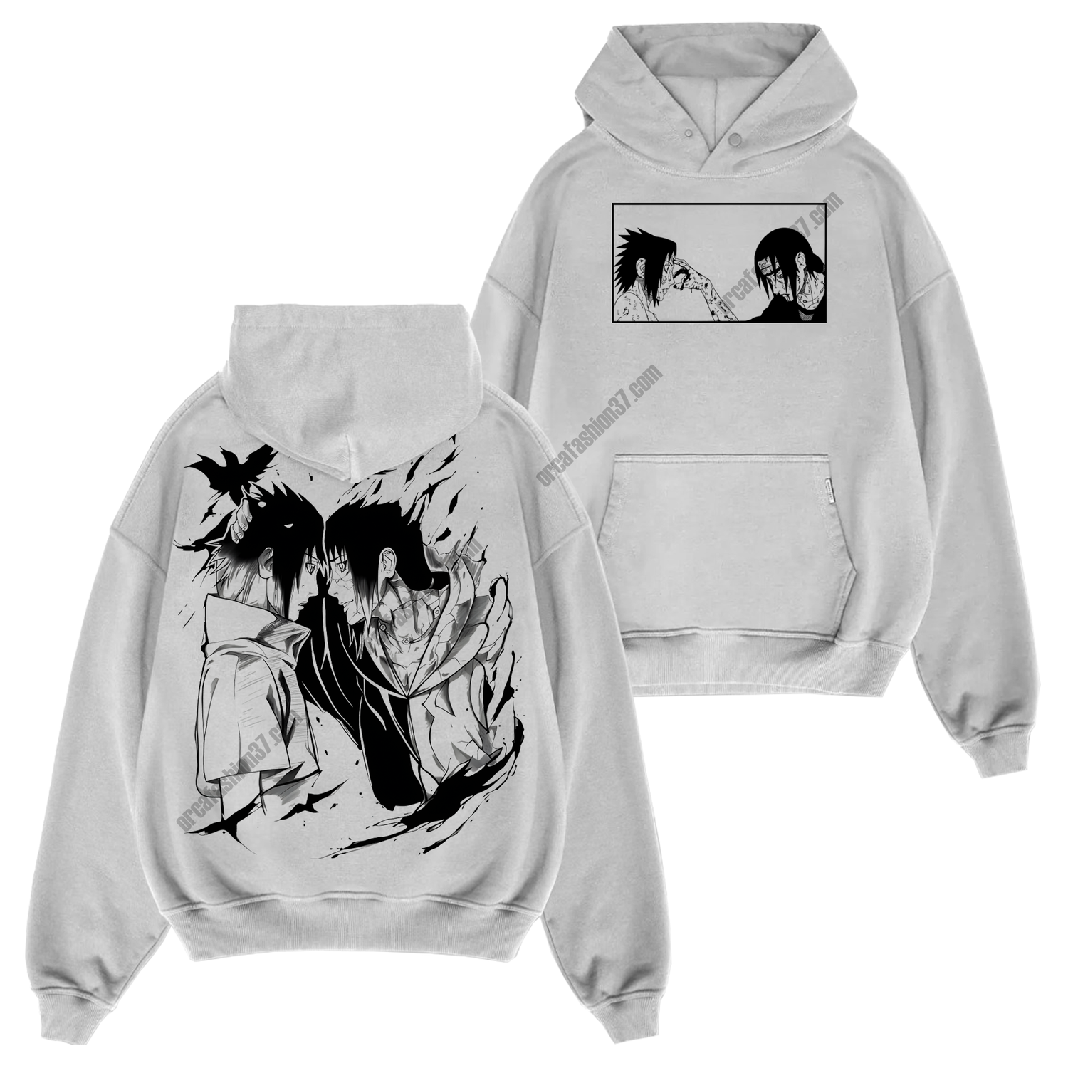 Itachi x Sasuke Uchiha T-Shirt Sweatshirt Hoodie - Naruto Shippuden #108