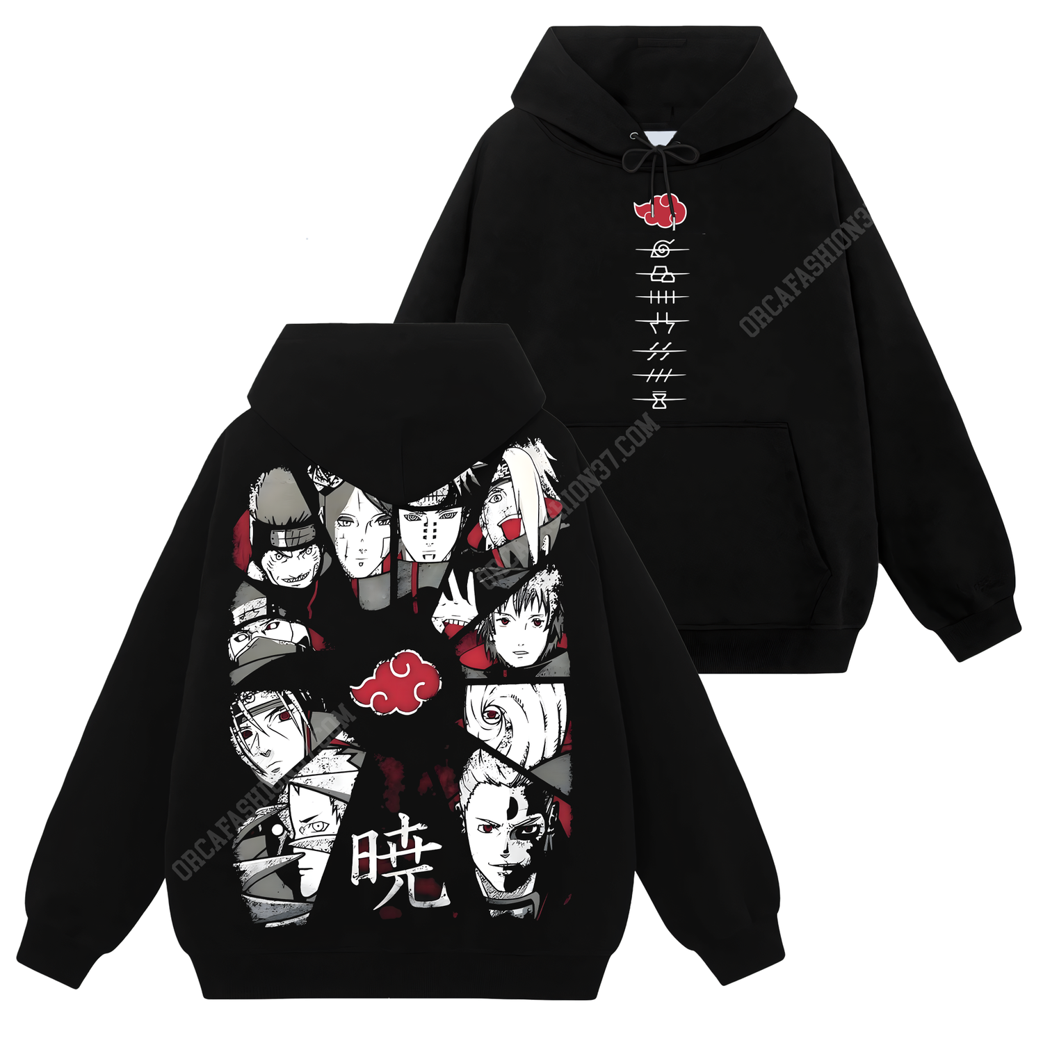 Akatsuki Team T-Shirt Sweatshirt Hoodie - Naruto Shippuden #113