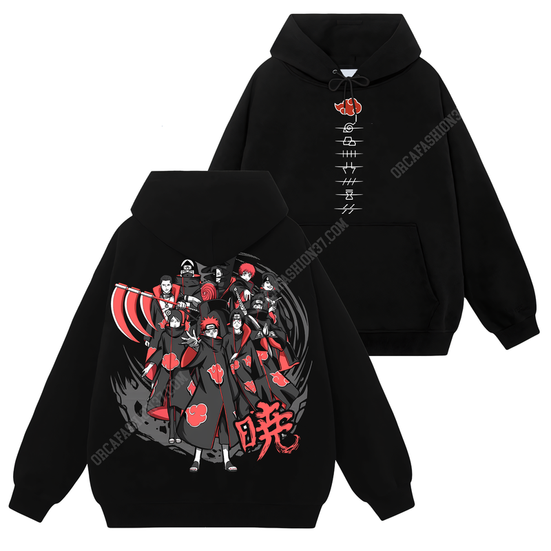 Akatsuki Team T-Shirt Sweatshirt Hoodie - Naruto Shippuden #142