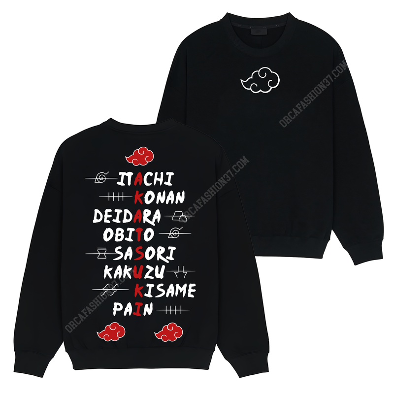 Akatsuki Team T-Shirt Sweatshirt Hoodie - Naruto Shippuden #176