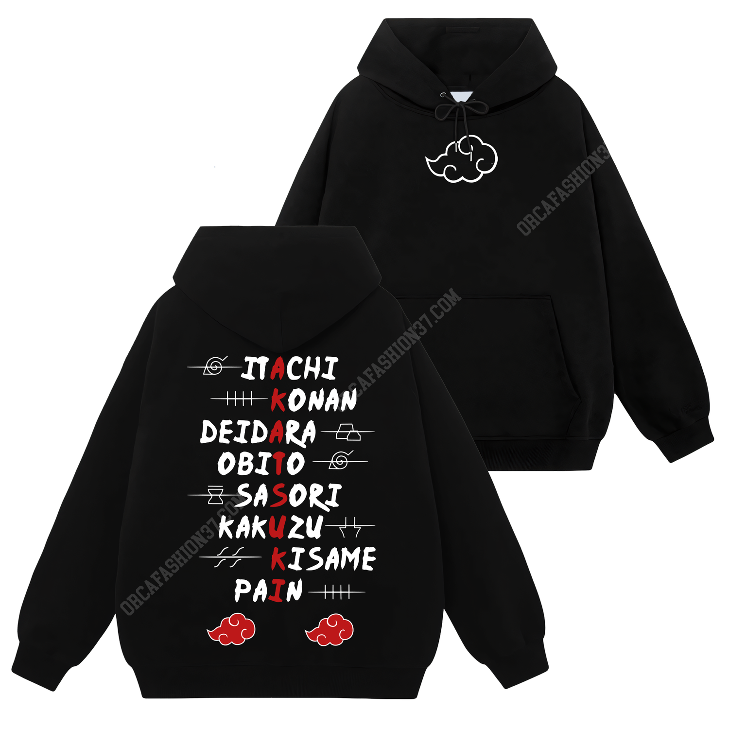 Akatsuki Team T-Shirt Sweatshirt Hoodie - Naruto Shippuden #176