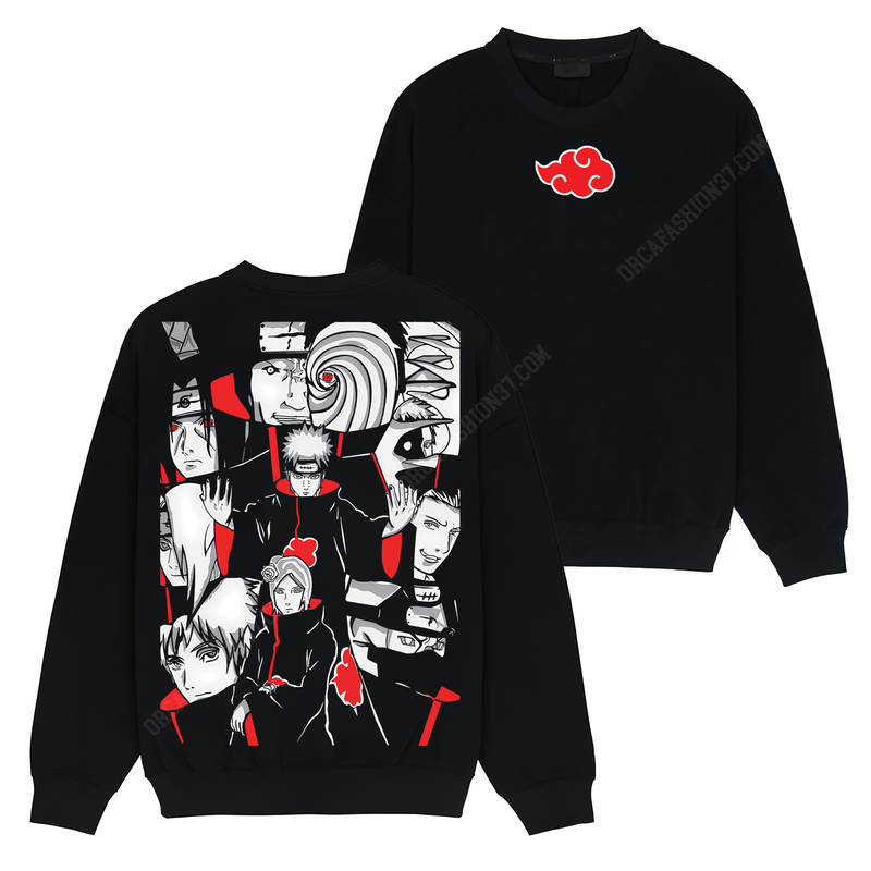 Akatsuki Team T-Shirt Sweatshirt Hoodie - Naruto Shippuden #233