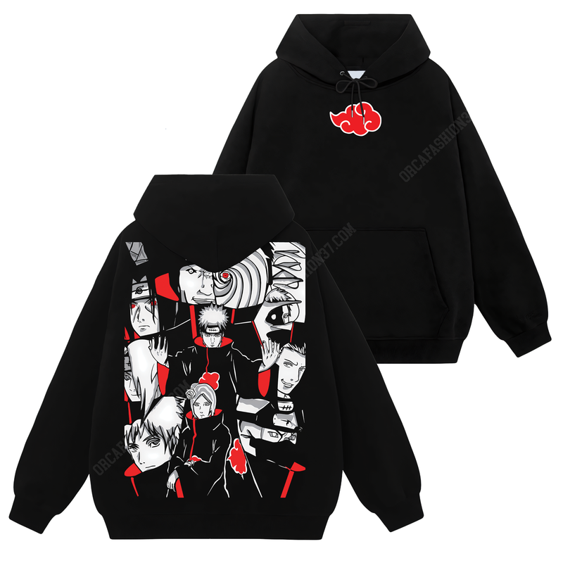 Akatsuki Team T-Shirt Sweatshirt Hoodie - Naruto Shippuden #233