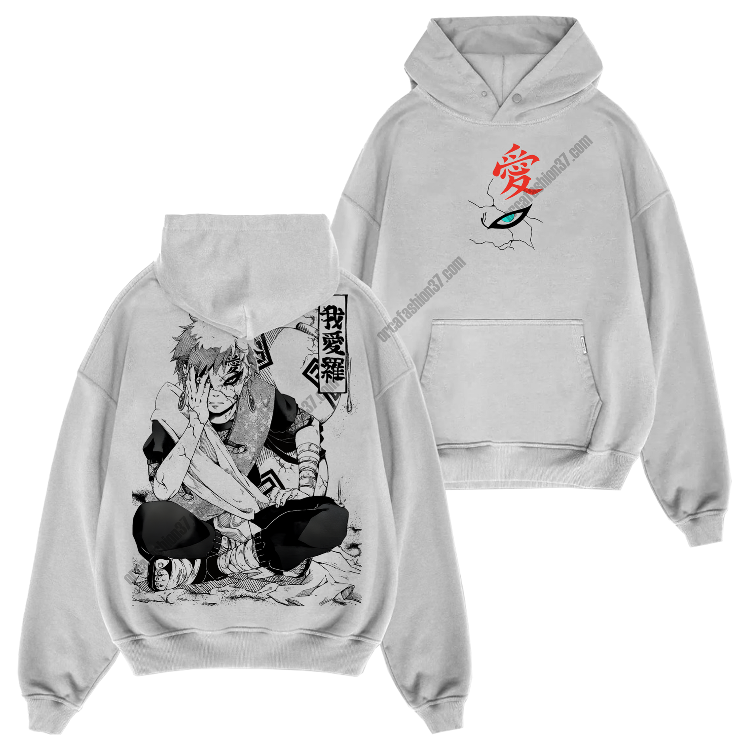 Gaara Kazekage T-Shirt Sweatshirt Hoodie - Naruto Shippuden #25