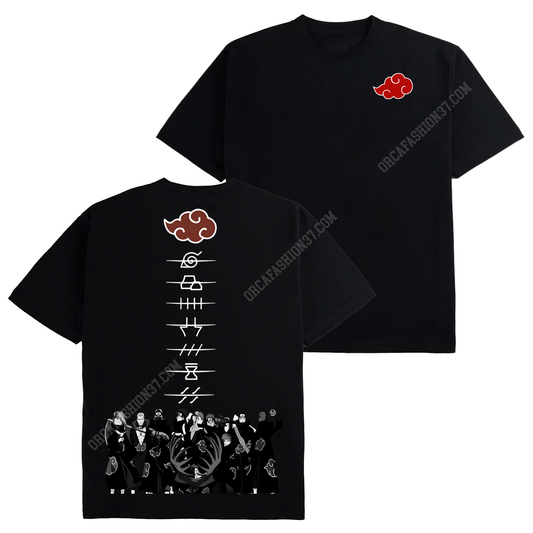 Akatsuki Full Logo Village T-Shirt Sweatshirt Hoodie - Naruto Shippuden #26