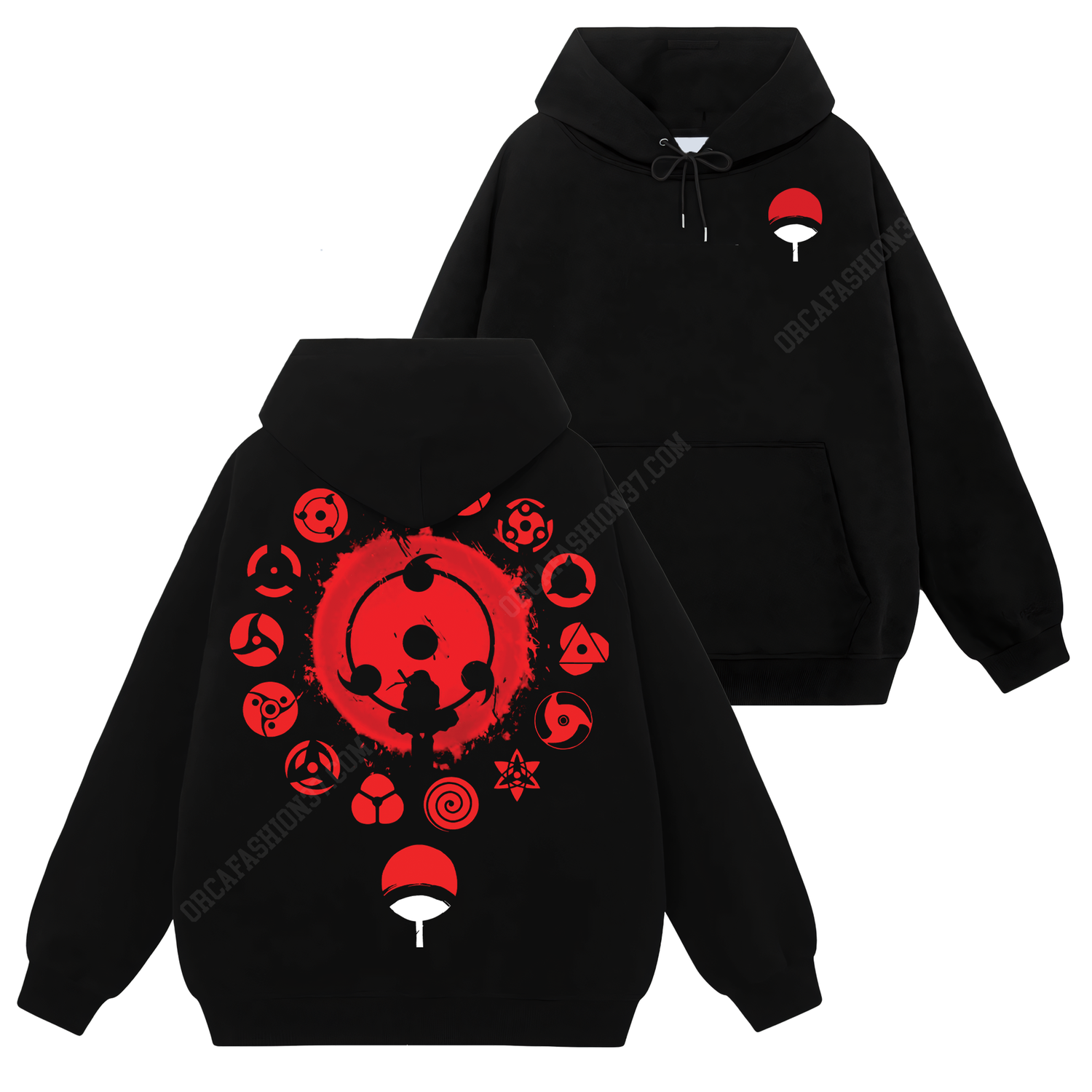 Itachi Uchiha Akatsuki x All Sharingan T-Shirt Sweatshirt Hoodie - Naruto Shippuden #276