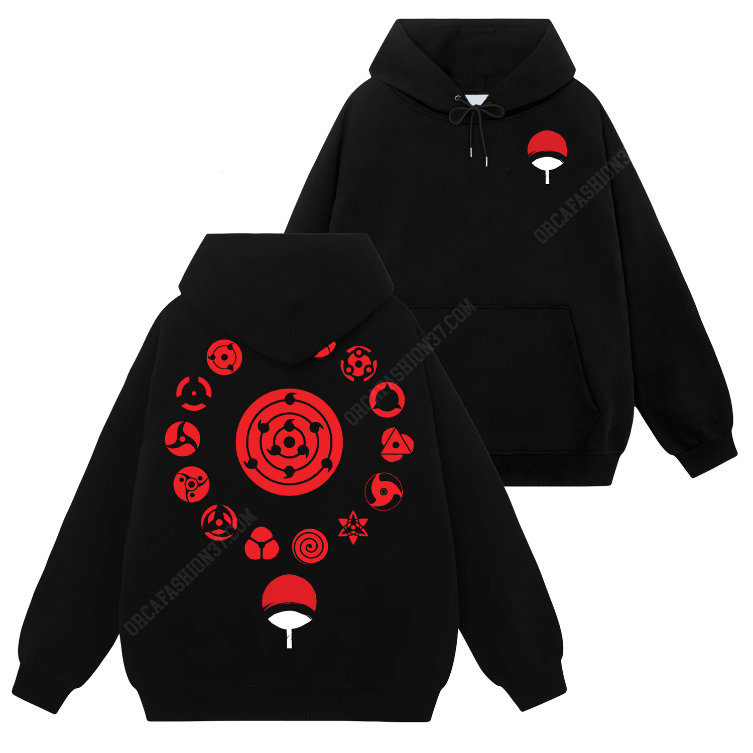 Uchiha All Eyes Sharingan Rinnegan T-Shirt Sweatshirt Hoodie - Naruto Shippuden #294