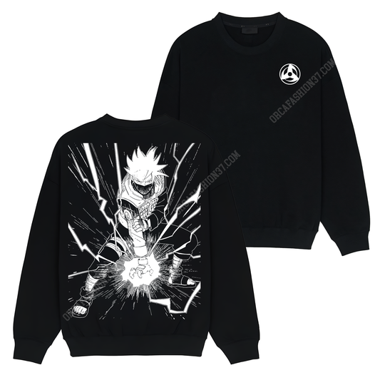 Kakashi Hatake Chidori T-Shirt Sweatshirt Hoodie - Naruto Shippuden #45