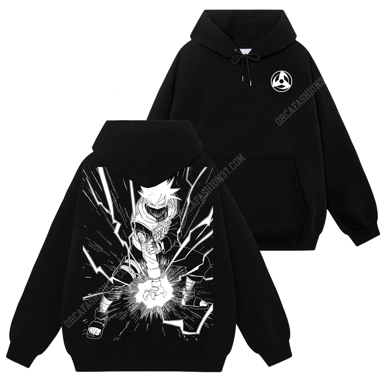 Kakashi Hatake Chidori T-Shirt Sweatshirt Hoodie - Naruto Shippuden #45