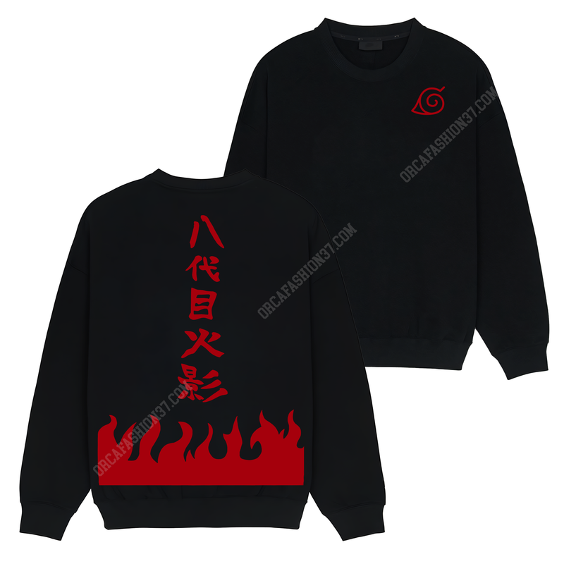 Hokage Konoha T-Shirt Sweatshirt Hoodie - Naruto Shippuden #47