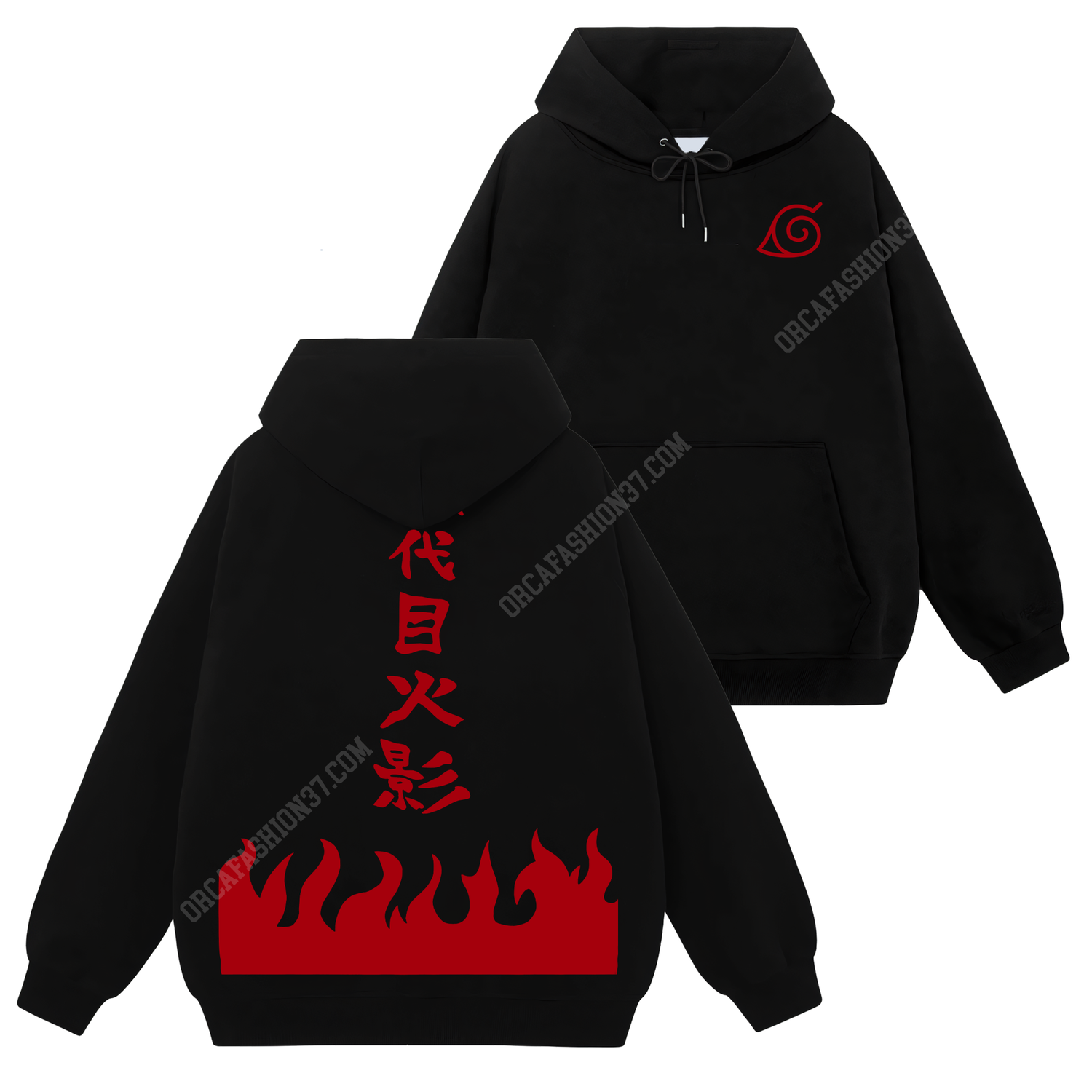 Hokage Konoha T-Shirt Sweatshirt Hoodie - Naruto Shippuden #47