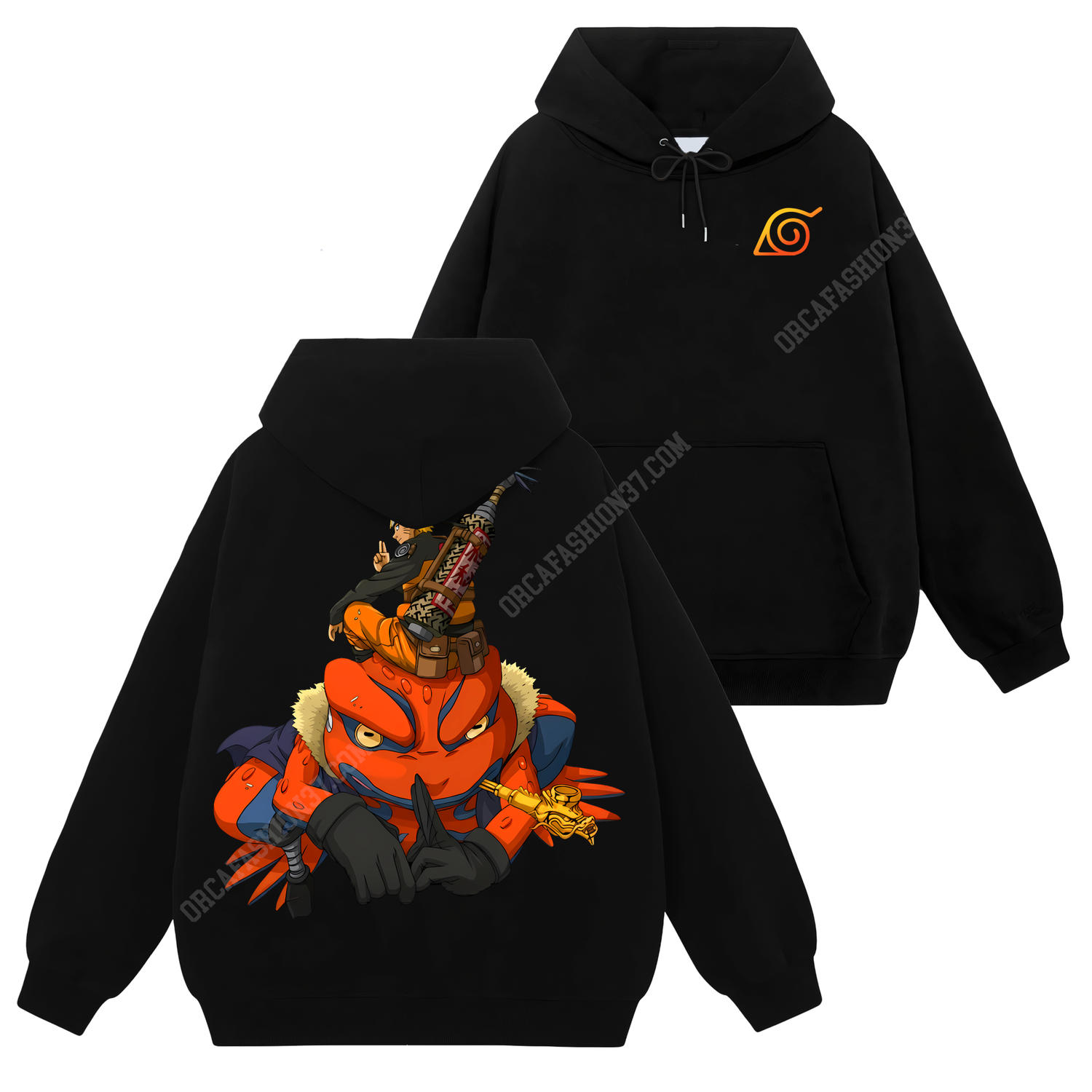 Naruto Uzumaki x Gamabunta T-Shirt Sweatshirt Hoodie - Naruto Shippuden #52