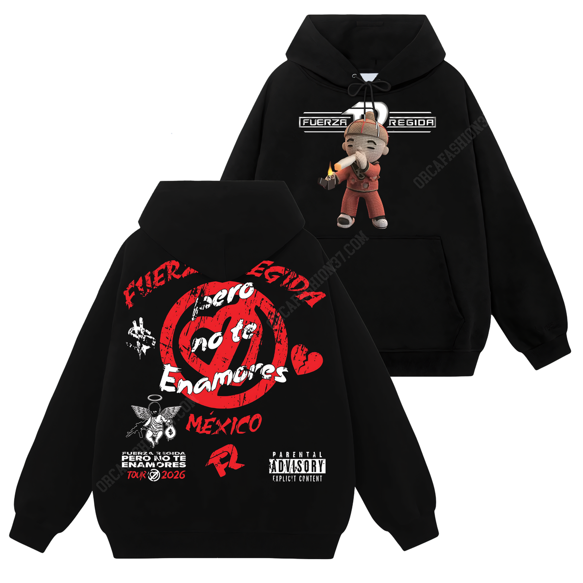 Pero No Te Enamores T-Shirt Sweatshirt Hoodie - Fuerza Regida #12