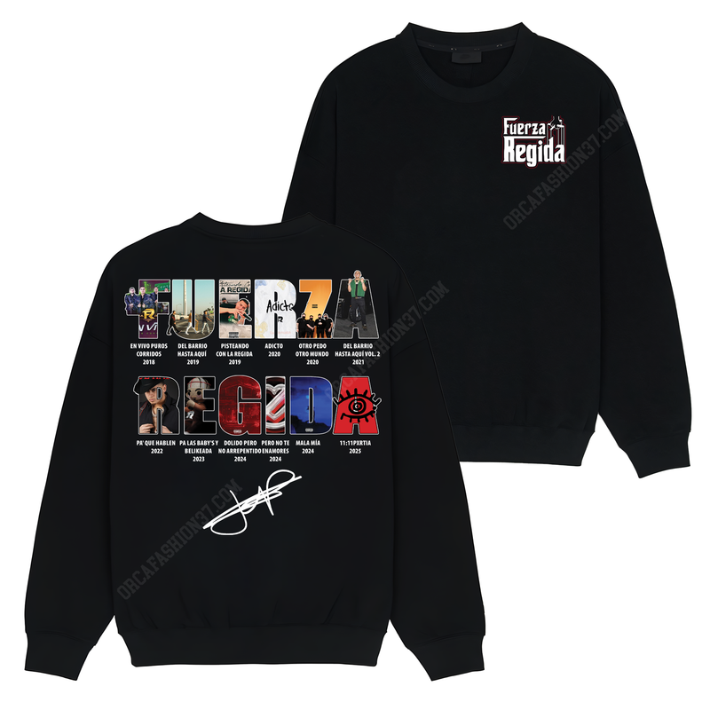 Fuerza Regida Full Album T-Shirt Sweatshirt Hoodie - Fuerza Regida #4