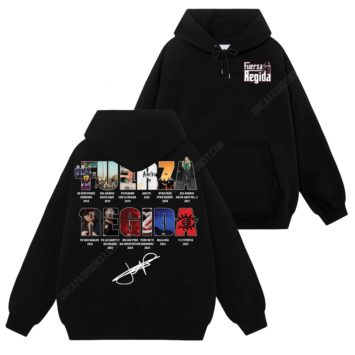 Fuerza Regida Full Album T-Shirt Sweatshirt Hoodie - Fuerza Regida #4