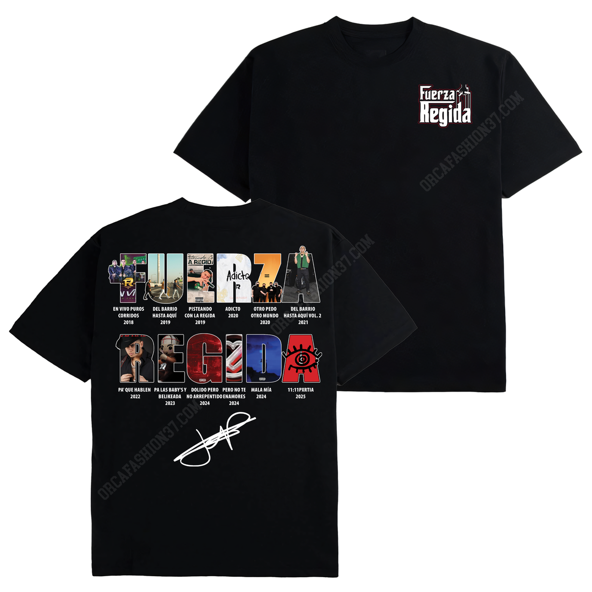 Fuerza Regida Full Album T-Shirt Sweatshirt Hoodie - Fuerza Regida #4